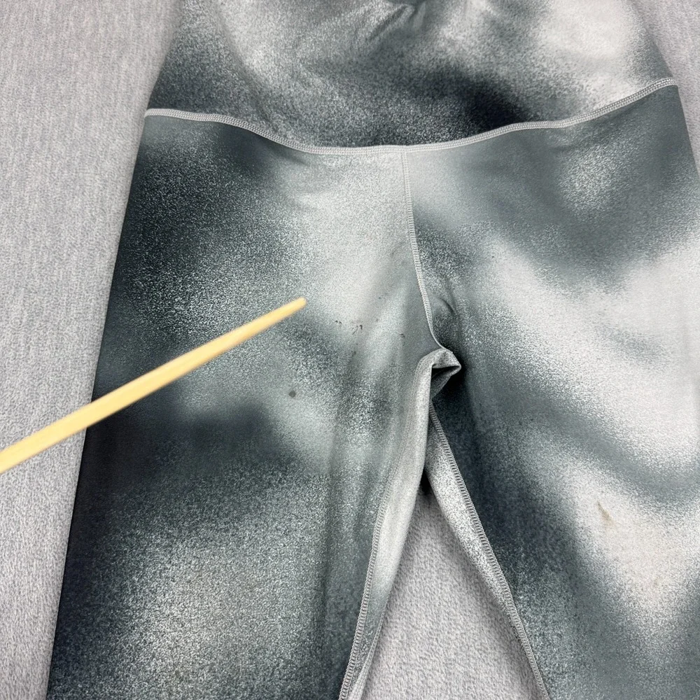 Nike One‎ Women Leggings Medium Gray Dri Fit Printed High-Rise Training Athletic